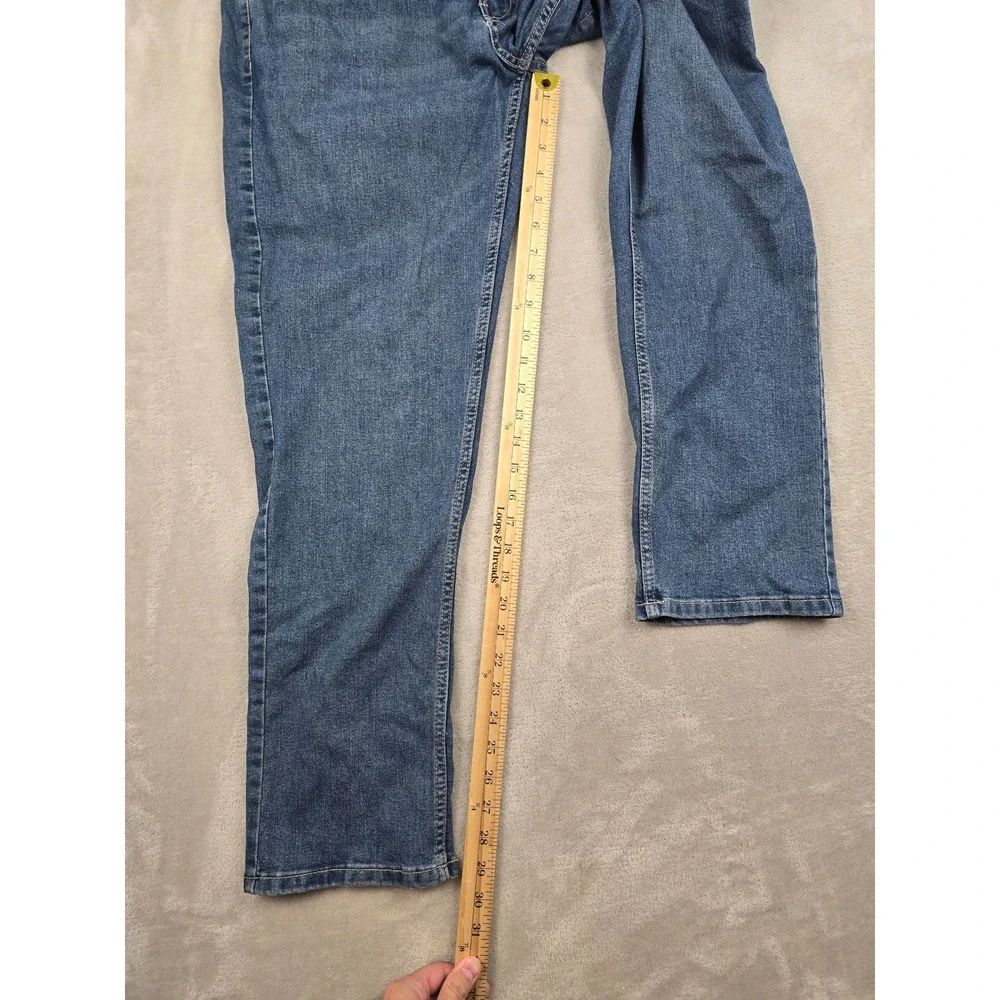 Scott Barber 5 Pocket Jeans Mens 34x30‎ Blue Straight Fit Stretch Denim *Read